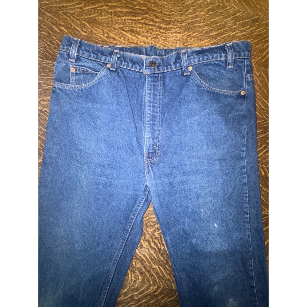 Vintage 80s Levi's 517 Orange Tab Bootcut Jeans USA Tagged 40x32 Fits 38x30